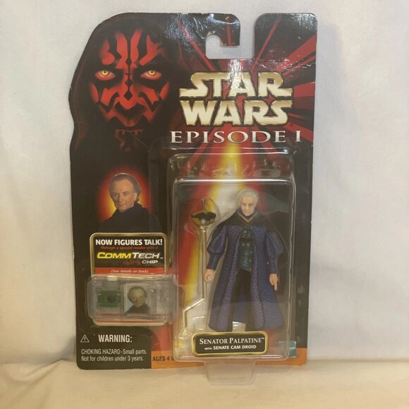 Star Wars Episode 1 Senator Palpatine 3.75" Action Figure 1998 Hasbro Sealed New - Picture 2 of 11